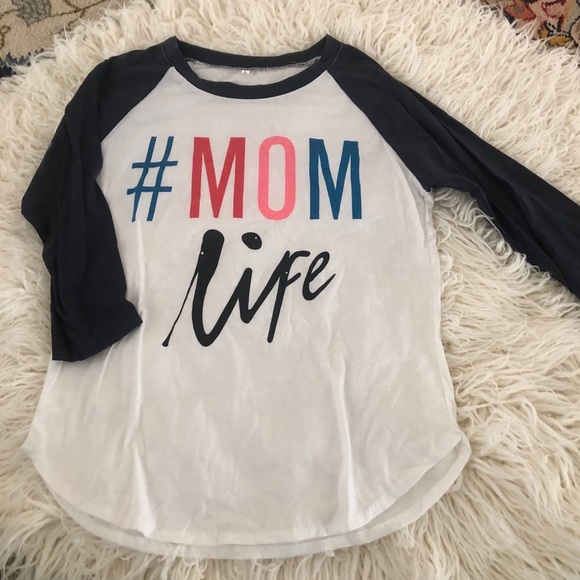 Mom Life Baseball Tee - Picture 1 of 1